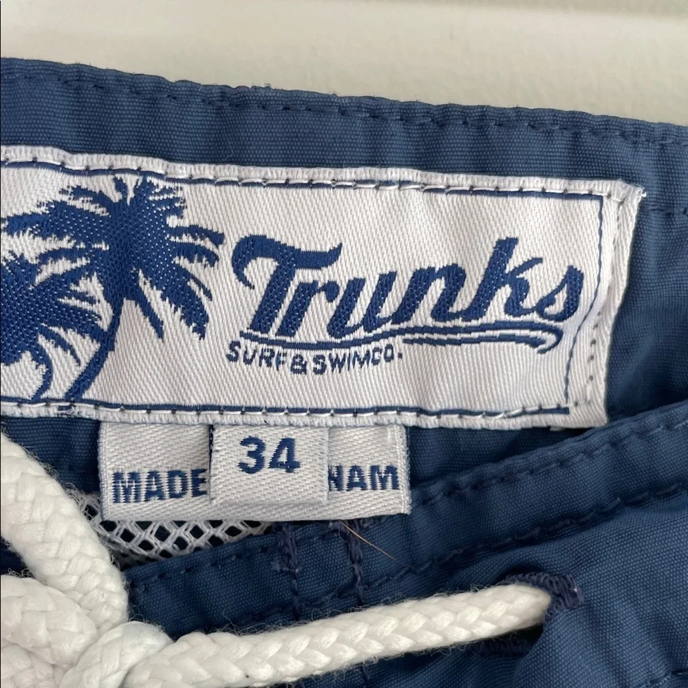 Men's Blue Two-Tone Swim Board Shorts